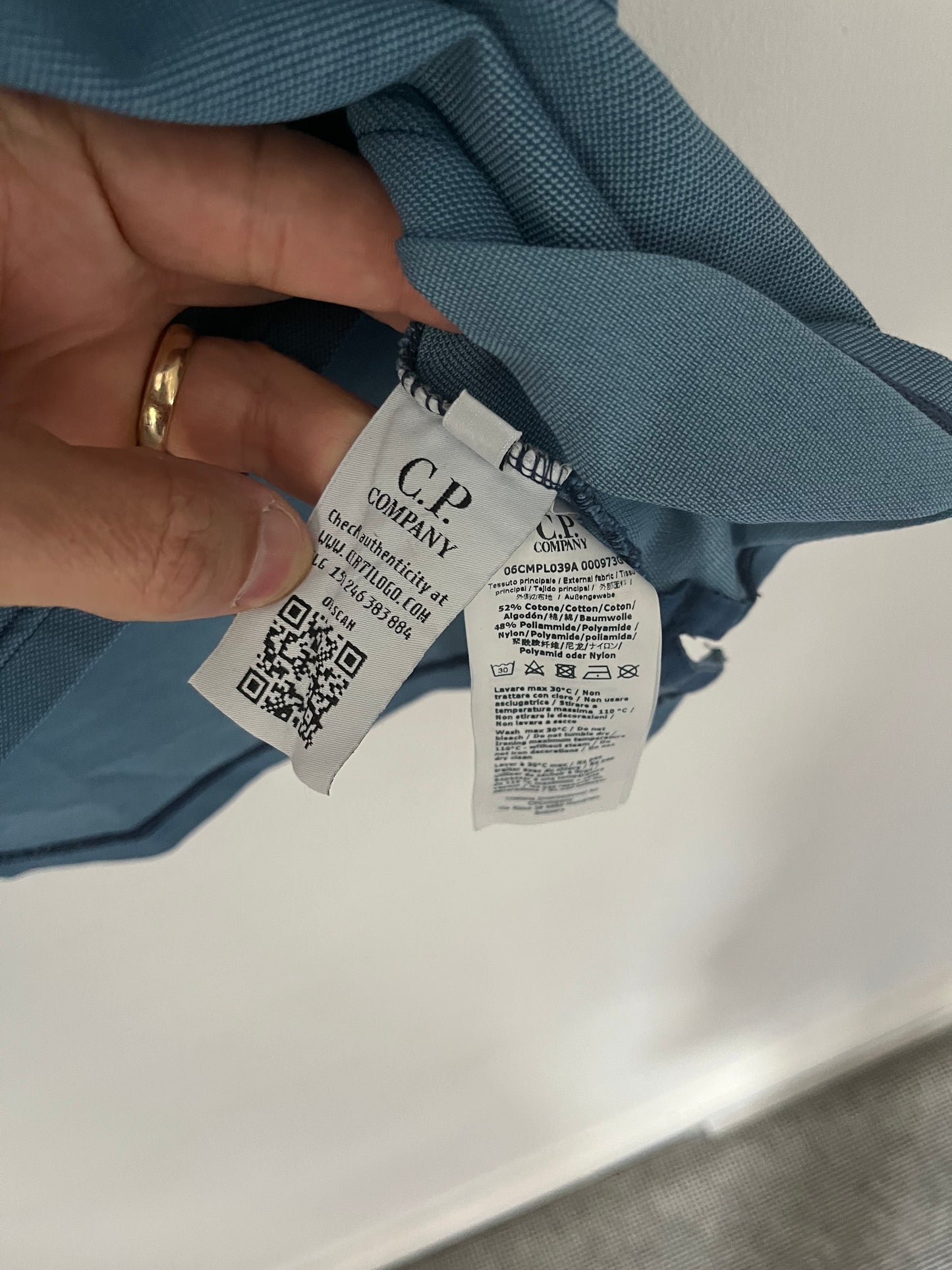 CP.Company Polo Shirt Size XXL In Blue