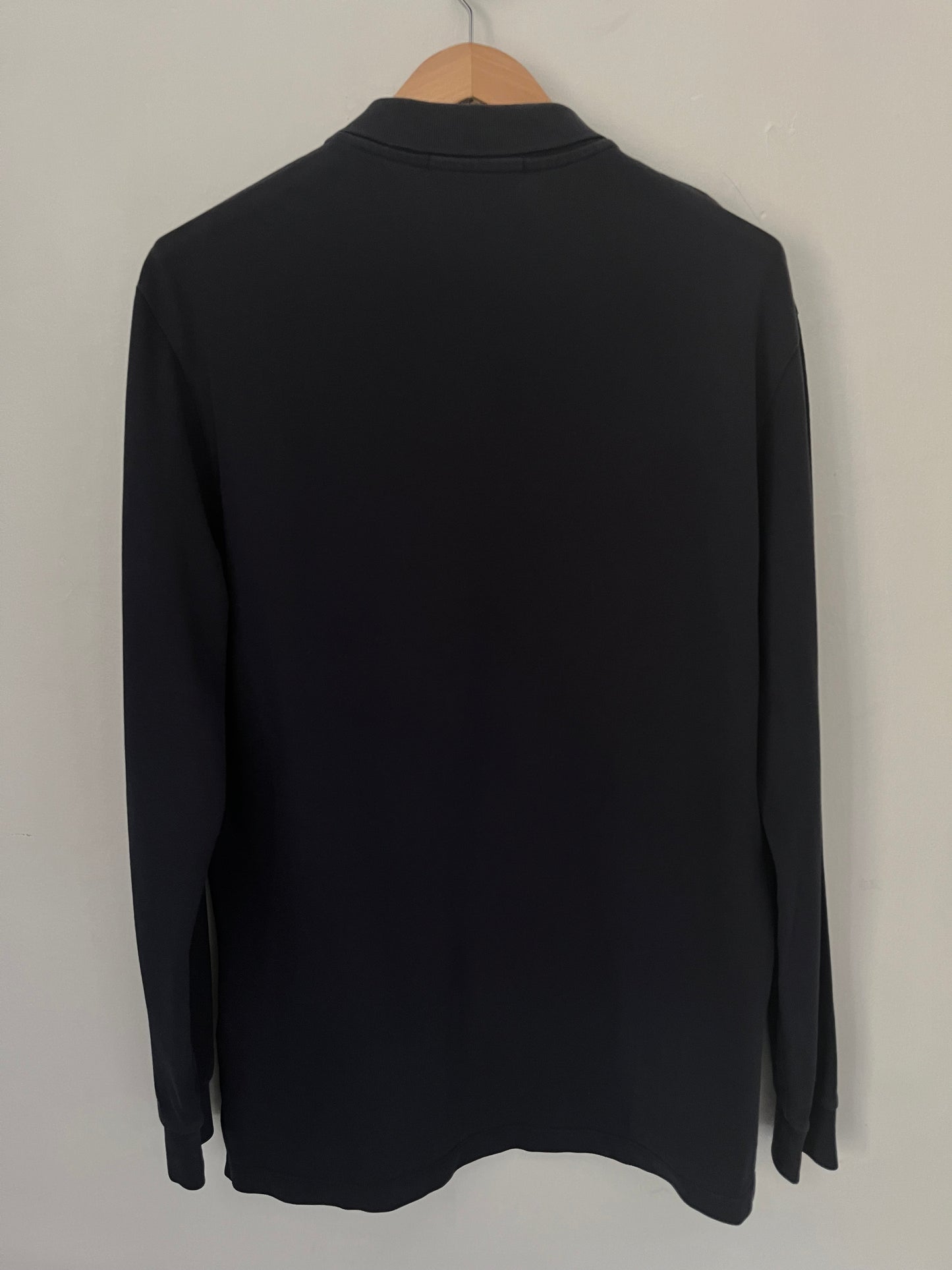 Stone Island Long Sleeve Polo Shirt Size XL In Navy